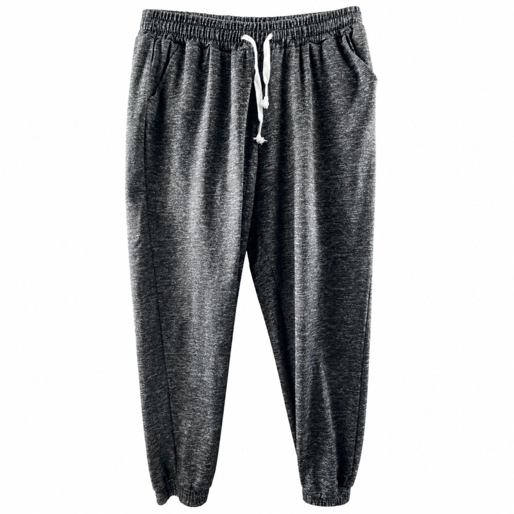 C-Mode Womens Fleece Jogger Lounge Pants L/XL Gray Drawstring Casual Cozy